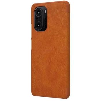 Pouzdro NILLKIN Qin Book Pouzdro pro Xiaomi Poco F3, hnědé (brown)