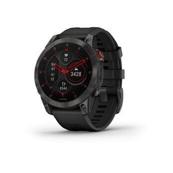 Garmin epix PRO Sapphire, Titan Black/ Black Silicone Band