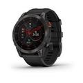 Garmin epix PRO Sapphire, Titan Black/ Black Silicone Band