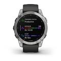 Garmin fenix 7 PRO Glass,Silver/ Graphite Silicone Band