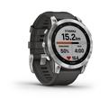 Garmin fenix 7 PRO Glass,Silver/ Graphite Silicone Band