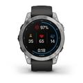 Garmin fenix 7 PRO Glass,Silver/ Graphite Silicone Band