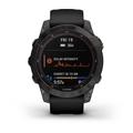 Garmin fenix 7 PRO Sapphire Solar, Titan Black/ Black Silicone Band