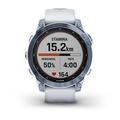 Garmin fenix 7 PRO Sapphire Solar,Titan Blue/ White Silicone Band