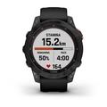 Garmin fenix 7 PRO Solar,Gray/ Black Silicone Band