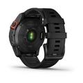 Garmin fenix 7 PRO Solar,Gray/ Black Silicone Band