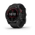 Garmin fenix 7 PRO Solar,Gray/ Black Silicone Band