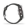 Garmin fenix 7s PRO Glass, Silver/ Graphite Silicone Band