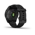 Garmin fenix 7s PRO Sapphire Solar, Titan Carbon Gray/ Black Silicone Band