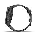 Garmin fenix 7s PRO Sapphire Solar, Titan Carbon Gray/ Black Silicone Band