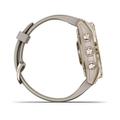 Garmin fenix 7s PRO Sapphire Solar, Titan Cream Gold/ Sand Silicone Band