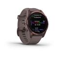 Garmin fenix 7s PRO Sapphire Solar, Titan Dark Bronze/ Gray Silicone Band