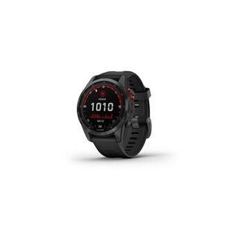 Chytré hodinky GARMIN fenix 7S PRO Solar, Gray/ Black Silicone Band