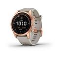 Garmin fenix 7s PRO Solar, Rose Gold/ Sand Silicone Band