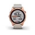 Garmin fenix 7s PRO Solar, Rose Gold/ Sand Silicone Band