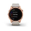 Garmin fenix 7s PRO Solar, Rose Gold/ Sand Silicone Band