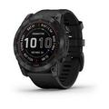 Garmin fenix 7X PRO Sapphire Solar, Titan Black/ Black Silicone Band