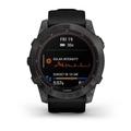 Garmin fenix 7X PRO Sapphire Solar, Titan Carbon Gray/ Black Silicone Band