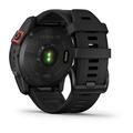 Garmin fenix 7X PRO Solar,Gray/ Black Silicone Band