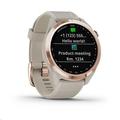 Garmin golfové hodinky Approach S42 Rose Gold/Light Sand Silicone