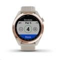 Garmin golfové hodinky Approach S42 Rose Gold/Light Sand Silicone