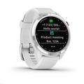 Garmin golfové hodinky Approach S42 Silver/White Silicone