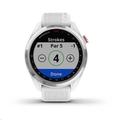 Garmin golfové hodinky Approach S42 Silver/White Silicone