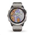 Garmin GPS jachtařské hodinky Quatix6X PRO Solar Titanium/Titanium Band