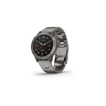 Chytré hodinky GARMIN fenix 6 PRO Sapphire, Titanium/Titanium Band (MAP/Music)
