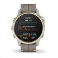 Garmin GPS sportovní hodinky fenix6S PRO Solar, LightGold/Suede Band (MAP/Music)