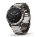 Garmin GPS sportovní hodinky quatix6 PRO Sapphire, Titanium, Titanium band