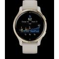 Garmin GPS sportovní hodinky Venu® 2S Rose Gold/White Leather Band