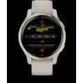 Garmin GPS sportovní hodinky Venu® 2S Rose Gold/White Leather Band
