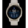 Garmin GPS sportovní hodinky Venu® 2S Rose Gold/White Leather Band