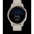 Garmin GPS sportovní hodinky Venu® 2S Rose Gold/White Leather Band