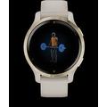 Garmin GPS sportovní hodinky Venu® 2S Rose Gold/White Leather Band