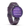 Garmin hodinky Lily Sport Midnight Orchid/Orchid Silicone Band
