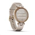 Garmin hodinky Lily Sport Rose Gold/Light Sand Silicone Band