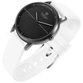 NOERDEN chytré hybridní hodinky MATE2 Black & White/ dotyk. safír. sklíčko/ 5 ATM/ výdrž až 6 měsíců