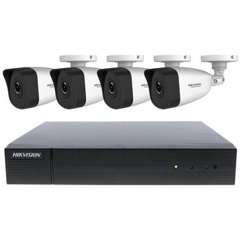 HIKVISION HiWatch Network PoE KIT HWK-N4142BH-MH(C)/ 2Mpix/ 4x kamery HWI-B121H/ 1x NVR HWN-2104MH-4