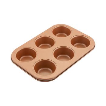 Forma na mufiny LAMART LT3091 6 MUFINŮ 26,5X18CM COPPER