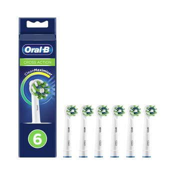 Náhradní hlavice Oral-B EB 50-6 6KS CrossAction s technologií CLEAN MAXIMISER