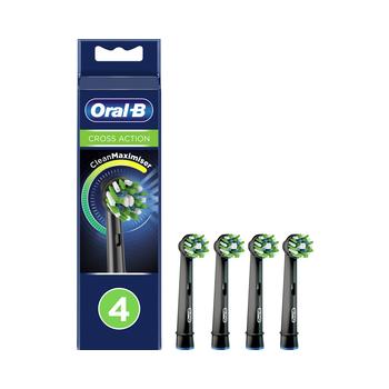 Náhradní hlavice Oral-B EB 50-4 4KS BLACK CrossAction s technologií CLEAN MAXIMISER
