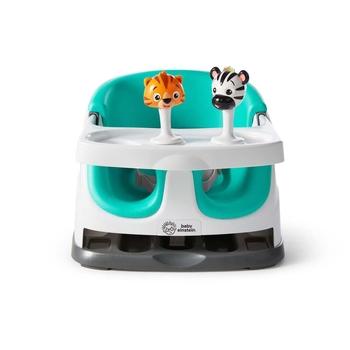 Jídelní židlička BABY EINSTEIN Podsedák na židli s 2 hračkami 2v1 Dine&Discover 6m+ do 23 kg