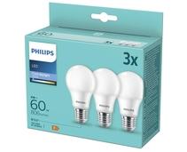 Obrázek k produktu: PHILIPS klasik, 8W, E27, chladná denní, 3ks