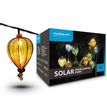 Solární svítidlo OEM ML-DS009 LED řetěz Lampion 10ks 4,8m