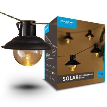 Solární svítidlo OEM ML-DS008 LED řetěz Lucerna 10ks 4,8m