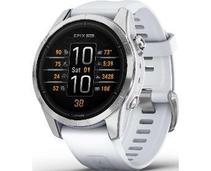 Obrázek k produktu: GARMIN epix Pro (g2), 42mm Silver Whitestone band