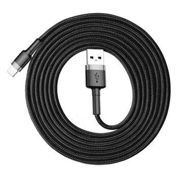 Datový kabel BASEUS Cafule Lightning 2m 1,5A, černý (black)