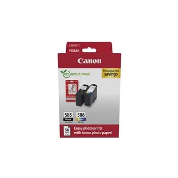 Canon Cartridge PG-585/CL-586 černá/barevná + Canon PAPÍR GP-501 4X6 50